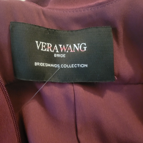 Vera Wang Bridal collection wine colored size 8 formal dress - Picture 3 of 16